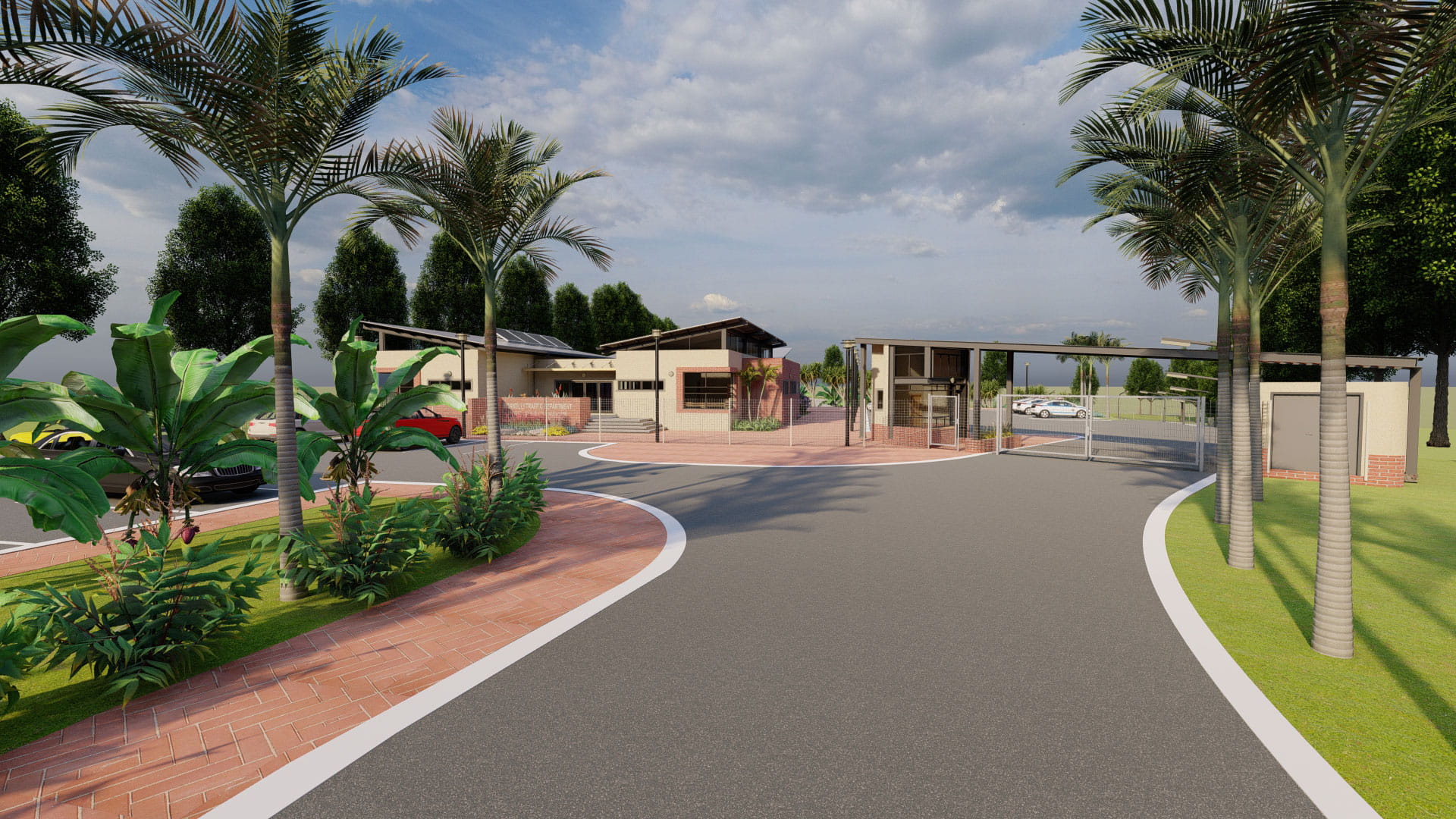 Mqanduli Driver’s License Testing Centre Driveway