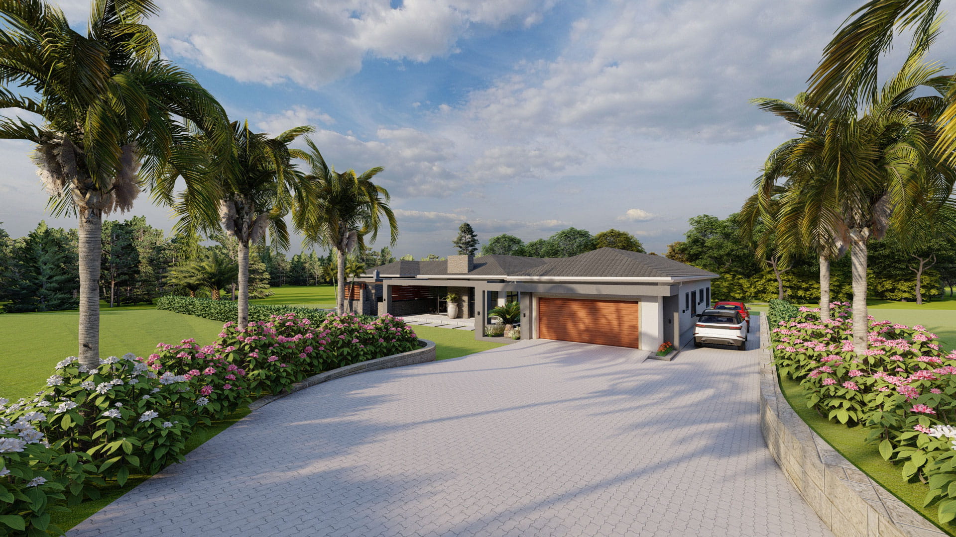 4 Bedroom House driveway