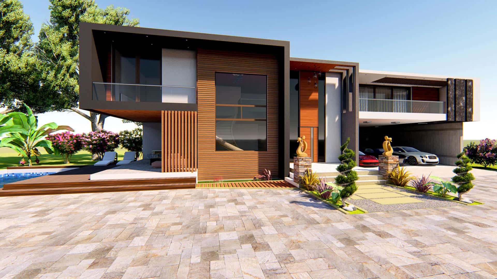 2 Beautiful Bedroom flat roof